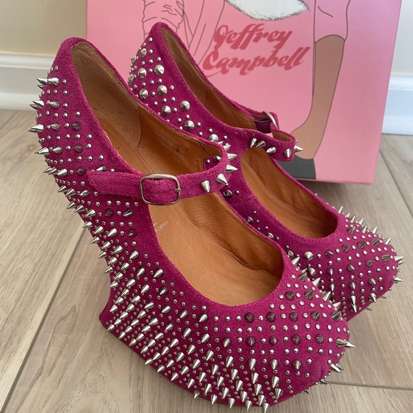 Jeffrey Campbell Spike Wedge Shoes - Picture 1 of 6
